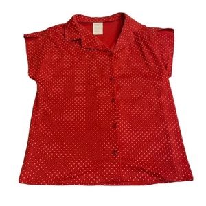 Vintage Polka Dot Button up Shirt